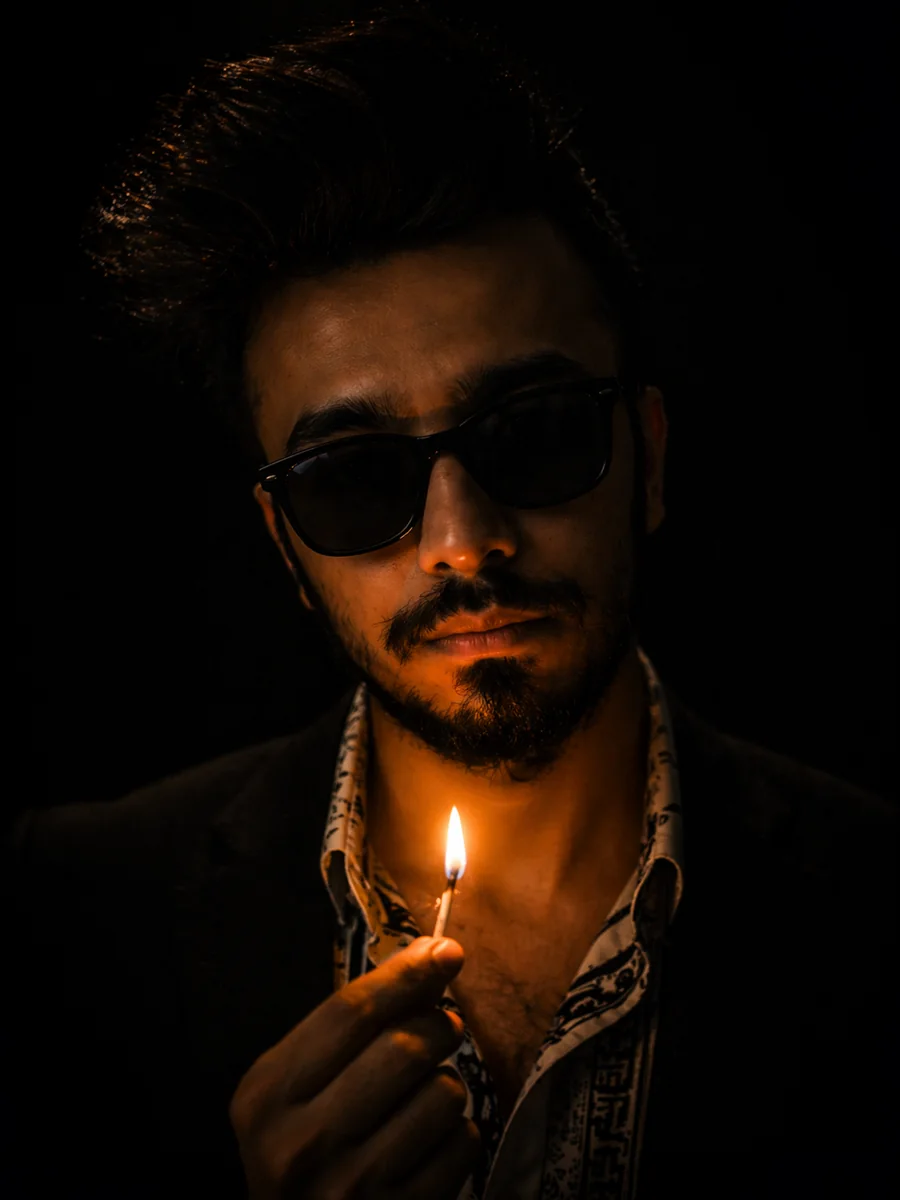 Match Light Portrait (Boy)