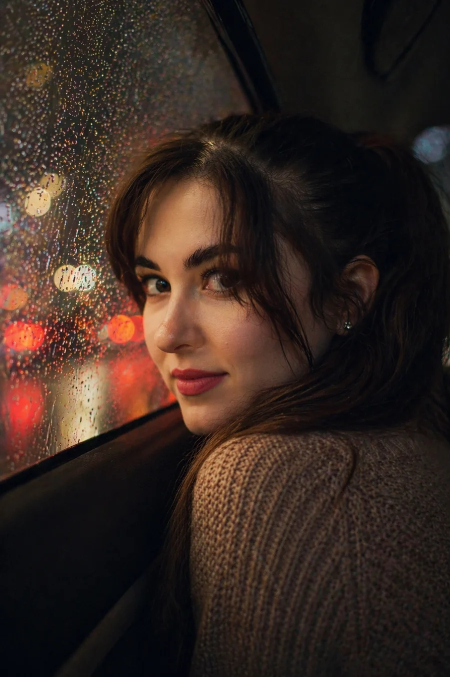 Rainy Taxi Window (Girl)