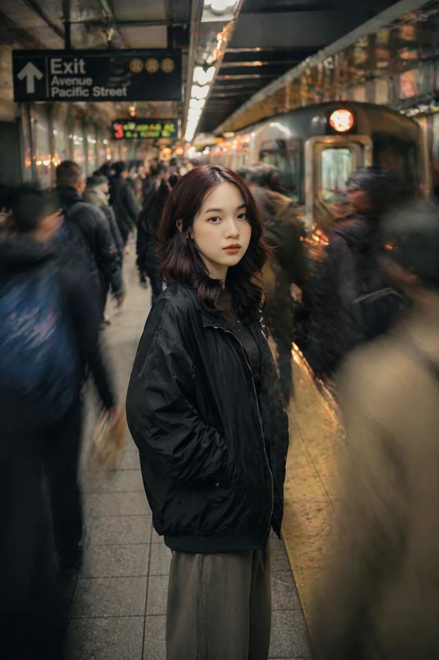Subway Motion Blur (Girl)